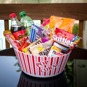 Movie Snack Gift Basket - Orchid Gift Creations