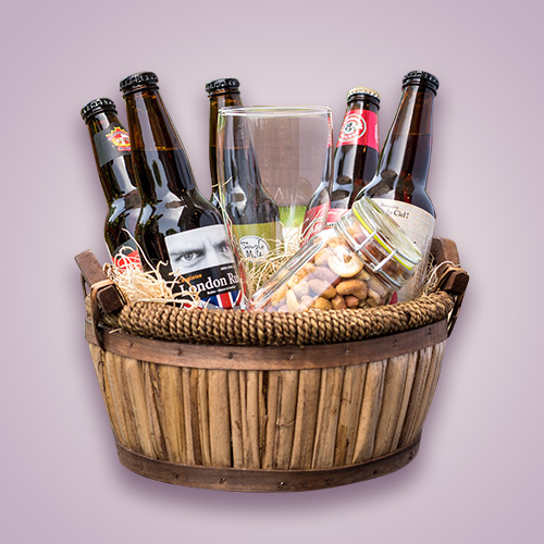 Orchid Gift Creations - Beer gift basket